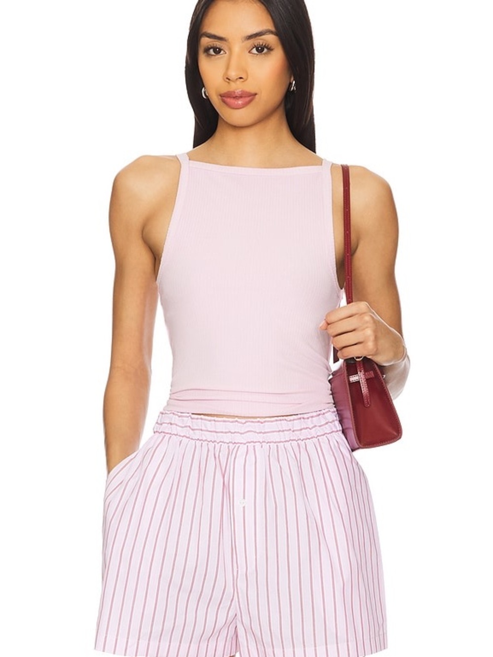 Free People x We The Free Mia Tank in Pink A Boo